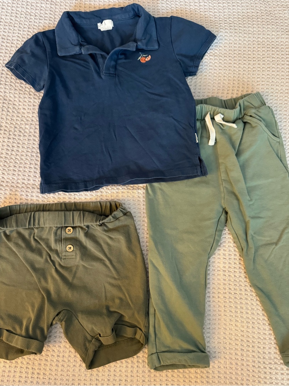 Petit Lem FIRSTS Polo Shirt + Pants & Shorts Set